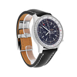 Breitling Navitimer World A24322 Black Dial Stainless Steel 46mm Automatic Watch