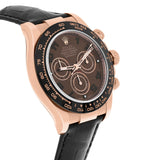 Rolex Daytona 116515LN 40mm 18k Everose Gold Chocolate Dial Leather Strap