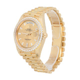 Rolex Day-Date 40 228348RBR-0002 18K Yellow Gold Diamond Dial & Bezel President Bracelet