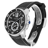 Cartier Calibre de Cartier Diver W7100056 42mm Black Dial Rubber Strap