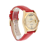 Rolex Day-Date 18238 36mm 18K Yellow Gold Fluted Bezel Silver Dial