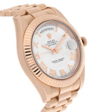 Rolex Day-Date II 218235 Rose Gold 41mm Ivory Dial President Bracelet Box and Papers