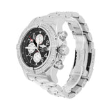 Breitling Super Avenger Chronograph 48mm Diamond Bezel Black Dial A13370