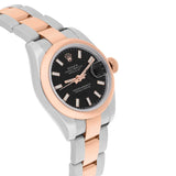 Rolex Datejust 179161 Ladies 26mm Black Dial Two-Tone 18kt Rose Gold and Stainless Steel 2020