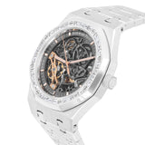 Audemars Piguet Royal Oak 15412BC.ZZ.1220BC.01 41mm Skeleton Dial Diamond Bezel White Gold