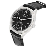 Rolex 1908 52509-0002 White Gold Black Dial Alligator Leather Strap Watch 39mm