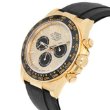Rolex Cosmograph Daytona 126518LN-0012 "Pikachu" Yellow Gold Black Cerachrom Bezel Champagne Dial Oysterflex