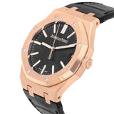 Audemars Piguet Royal Oak 15510OR.OO.D002CR.01 41mm 18k Rose Gold Black Dial Watch 2024