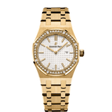 Audemars Piguet Royal Oak 67651BA.ZZ.1261BA.01 33mm Yellow Gold Diamond Bezel