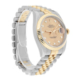 Rolex Datejust 36 116233 Champagne Diamond Dial Two-Tone Jubilee Bracelet Watch