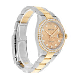 Rolex Datejust 36 126283RBR Champagne Dial with Factory Diamond Bezel