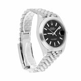 Rolex Datejust 41 Black Dial Jubilee Bracelet Steel Watch Ref 126300