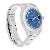 Rolex Datejust II 116300-0004 41mm Stainless Steel Blue Roman Dial Oyster Bracelet