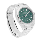 Rolex Datejust 41 Reference 126334 Mint Green Dial Stainless Steel Jubilee Bracelet