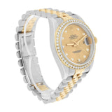 Rolex Datejust 36 Gold & Steel 116233 Champagne Diamond Dial Jubilee Watch