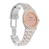 Audemars Piguet Royal Oak 33mm 67650SR.OO.1261SR.01 Pink Dial Two-Tone Watch with Box and Papers