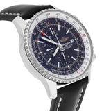 Breitling Navitimer World A24322 Black Dial Stainless Steel 46mm Automatic Watch