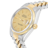 Rolex Datejust 36 Reference 16013 Two-Tone Champagne Linen Dial Jubilee Bracelet circa 1981