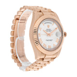 Rolex Day-Date II 218235 Rose Gold 41mm Ivory Dial President Bracelet Box and Papers