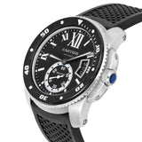 Cartier Calibre de Cartier Diver W7100056 42mm Black Dial Rubber Strap