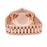 Rolex Day-Date 40 228235-0002 Chocolate Dial Fluted Bezel 18k Rose Gold