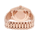 Rolex Day-Date 40 228235-0025 Rose Gold Green Dial Fluted Bezel President Bracelet