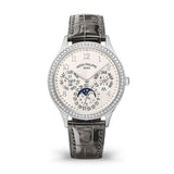 Patek Philippe 7140G-001 Grand Complications 35.1mm 18k White Gold Diamond Bezel