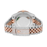Rolex Datejust 41 126331 Rose Gold and Stainless Steel Diamond-Set Brown Dial Watch