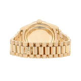 Rolex Day-Date 118238-0111 36mm 18K Yellow Gold Black Diamond Dial President Bracelet