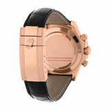 Rolex Daytona 116515LN 40mm 18k Everose Gold Chocolate Dial Leather Strap