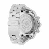 Breitling Super Avenger A13370 48mm Stainless Steel Chronograph White Dial Diamond Bezel