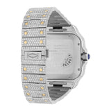 Cartier Santos De Cartier W2SA0008 Chronograph Two-Tone Custom Diamond Watch 44mm