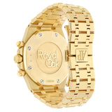 Audemars Piguet Royal Oak Chronograph 26320BA.OO.1220BA.02 41mm Yellow Gold Blue Dial Watch 2017