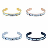 Speedometer Style Stainless Steel Watch Bangle in Gold with Digits