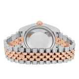 Rolex Datejust 36 Reference 116231 Black Diamond Dial Rose Gold and Stainless Steel Jubilee Watch