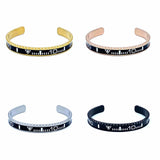 Speedometer Style Stainless Steel Watch Bangle in Gold with Digits