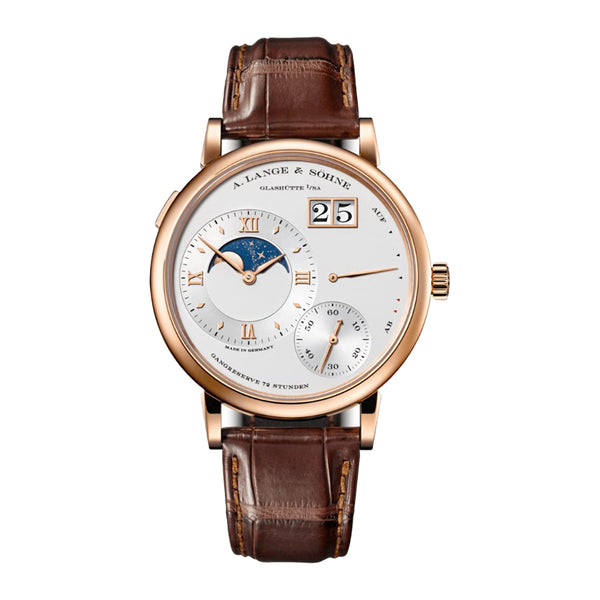 A. Lange & Söhne Grand Lange 1 Moon Phase Rose Gold Silver Dial 41mm Ref. 139.032