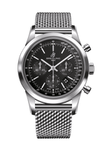 Breitling Transocean Chronograph AB0152121B1A1 43mm Stainless Steel Black Dial