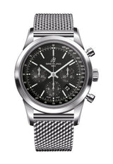 Breitling Transocean Chronograph AB0152121B1A1 43mm Stainless Steel Black Dial