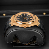Audemars Piguet Royal Oak Selfwinding 15400OR.OO.D002CR.01 41mm Rose Gold Black Dial