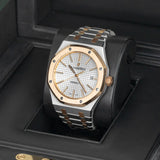 Audemars Piguet Royal Oak Selfwinding 15400SR.OO.1220SR.01 – 41mm Steel and 18k Rose Gold, White Dial