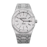 Audemars Piguet Royal Oak 15400ST Iced Out 41mm Aftermarket Diamond-Set