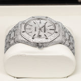 Audemars Piguet Royal Oak 15400ST Iced Out 41mm Aftermarket Diamond-Set