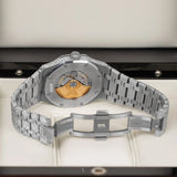 Audemars Piguet Royal Oak 15400ST Iced Out 41mm Aftermarket Diamond-Set