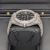 Audemars Piguet Royal Oak 15400ST Custom Diamond Black Dial 41mm Stainless Steel