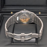 Audemars Piguet Royal Oak 15400ST Custom Diamond Black Dial 41mm Stainless Steel