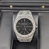 Audemars Piguet Royal Oak 15400ST Custom Diamond Black Dial 41mm Stainless Steel