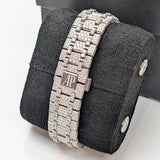 Audemars Piguet Royal Oak 15400ST Custom Iced Out Diamond Case and Dial Watch