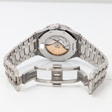 Audemars Piguet Royal Oak 15400ST Custom Iced Out Diamond Case and Dial Watch