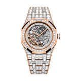 Audemars Piguet Royal Oak Skeleton 15417OR.ZZ.1267OR.01.A 41mm Pink Gold Diamond Bracelet